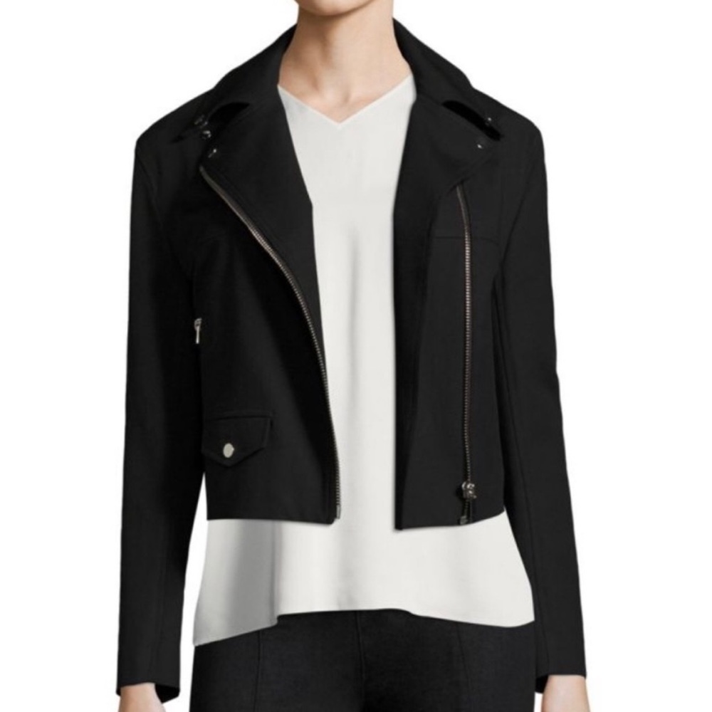 Helmut Lang Moto Biker Cotton Jacket, Size Large
